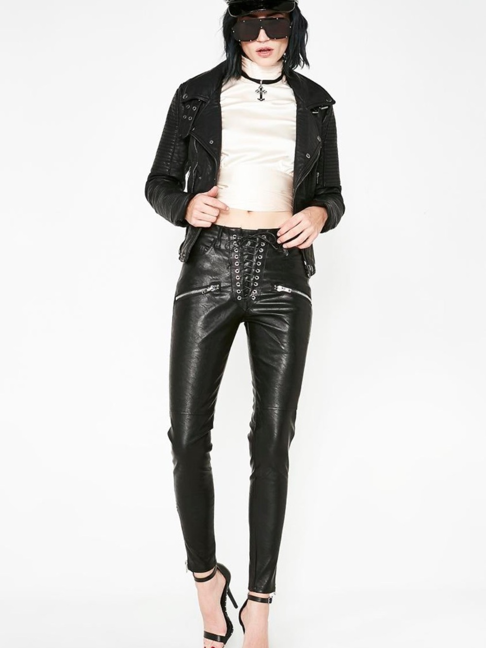 DOLLSKILL PANDEMONIUM LACE-UP PANTS
